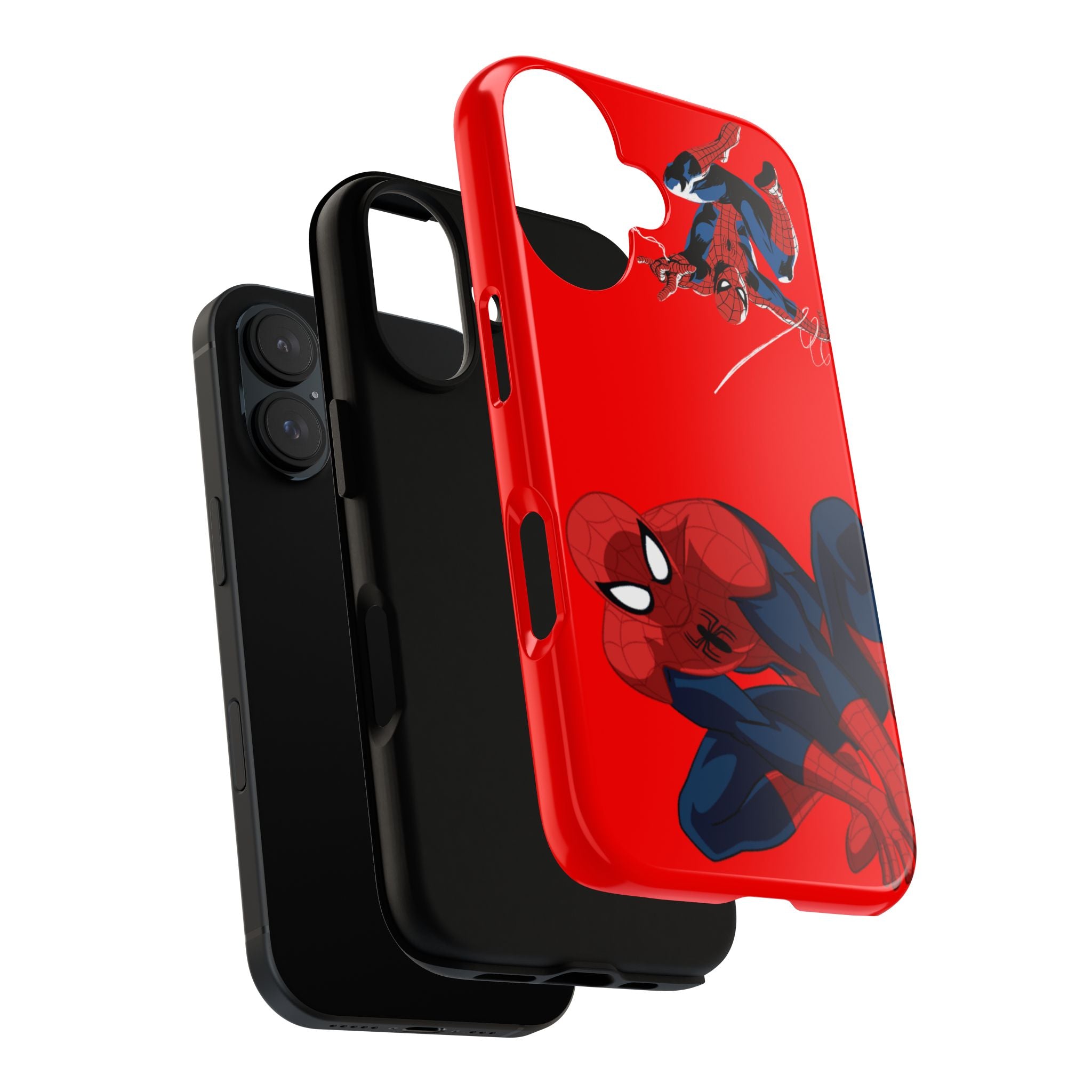 Spider Hero Graphic phone case | Red Marvel-inspired web-slinger case Printify