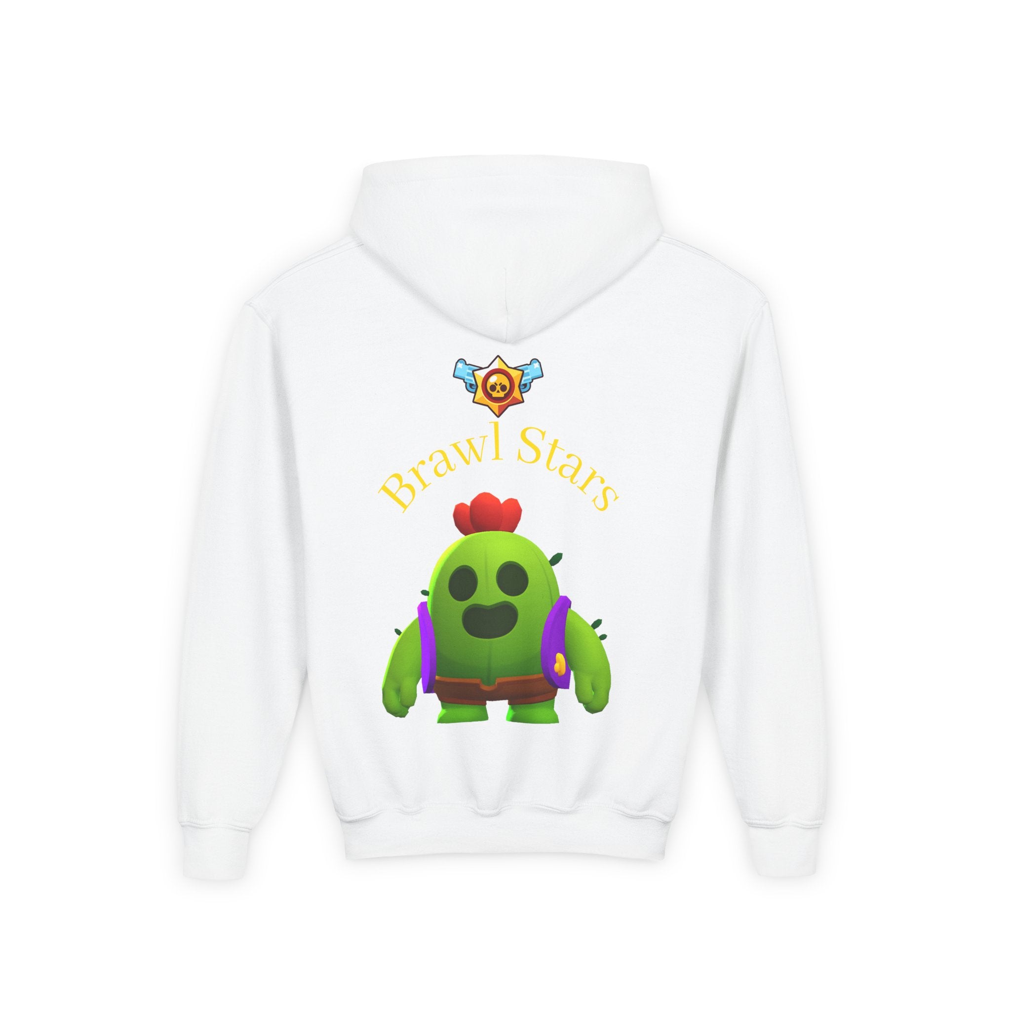 Spike Cactus Character Hoodie | Brawl Stars Chest Emblem Printify