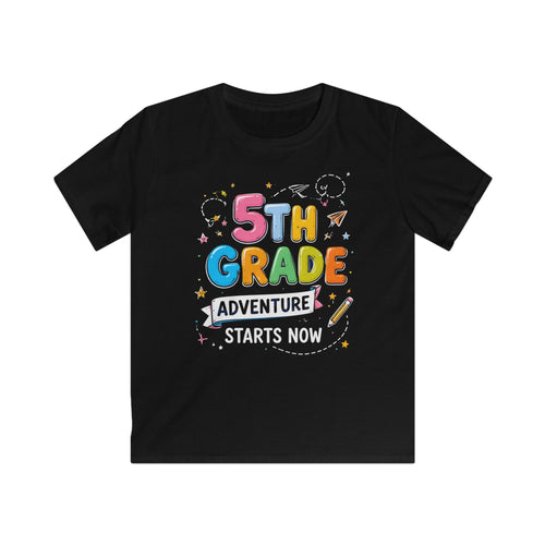 5th Grade Kids T-Shirt – Colorful Back-to-School Elementary Class Shirt Printify