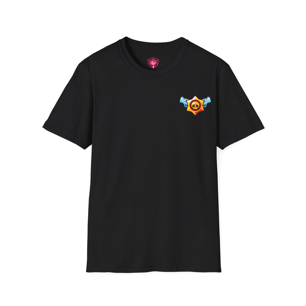 Brawler Badge Chest T-Shirt — Cute Gaming Emblem Tee Printify