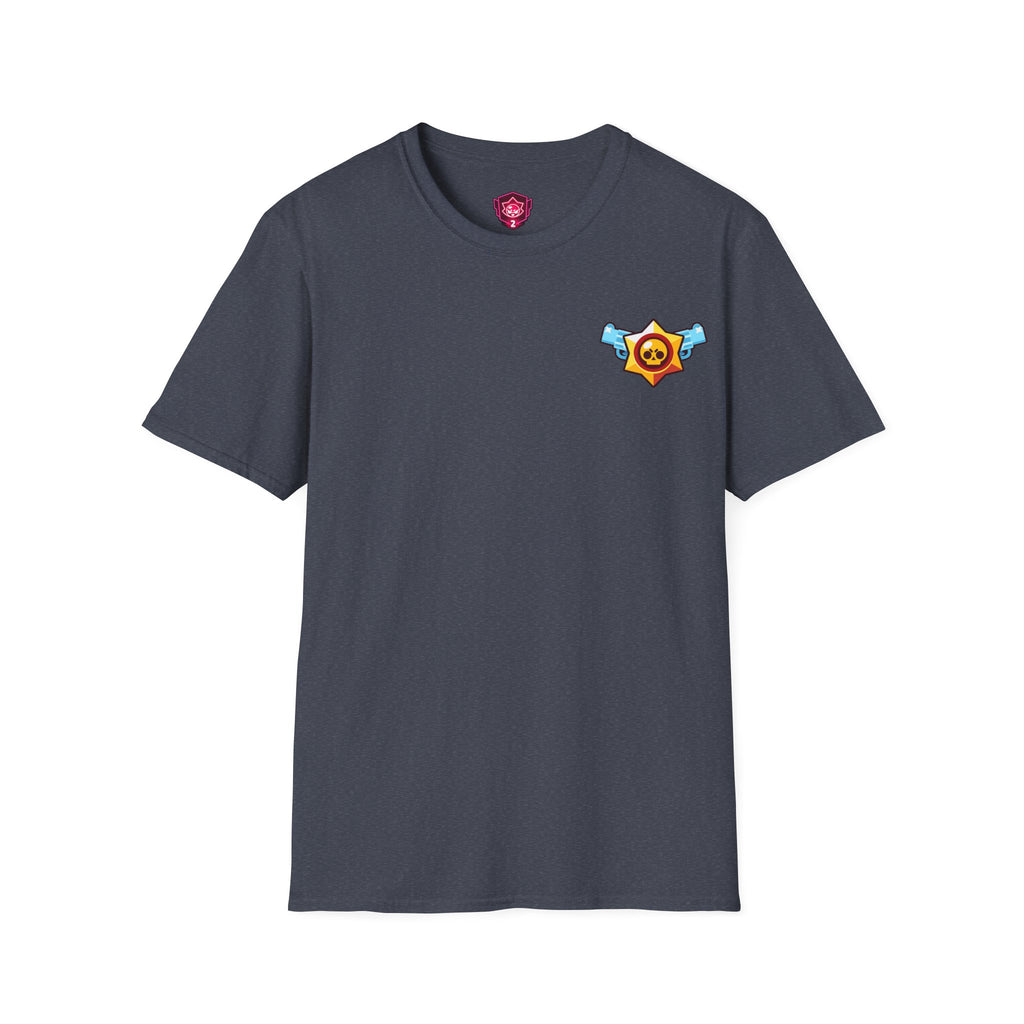 Brawler Badge Chest T-Shirt — Cute Gaming Emblem Tee Printify