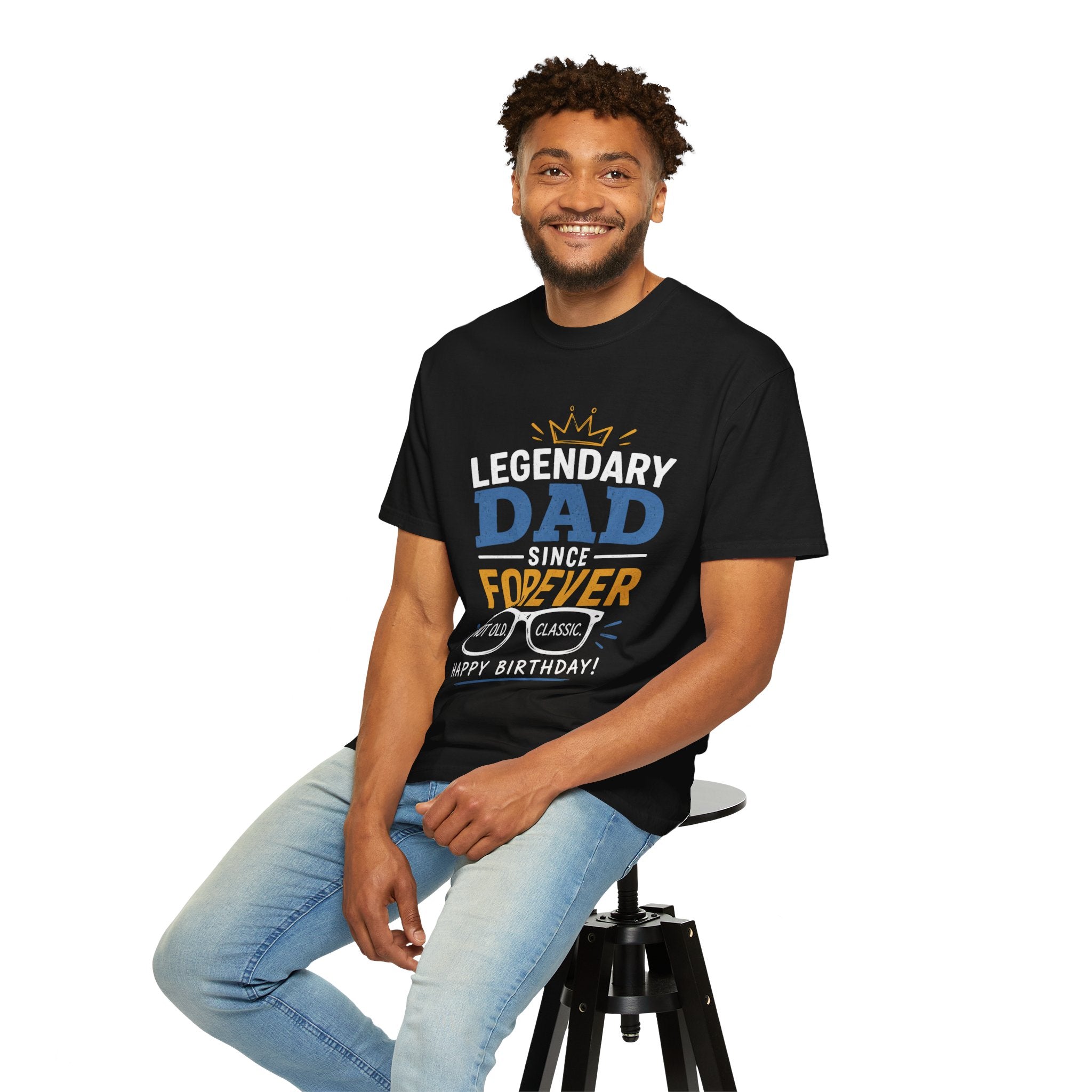 Dad Forever T-Shirt — Father's Day Gift Tee with Crown Graphic Printify