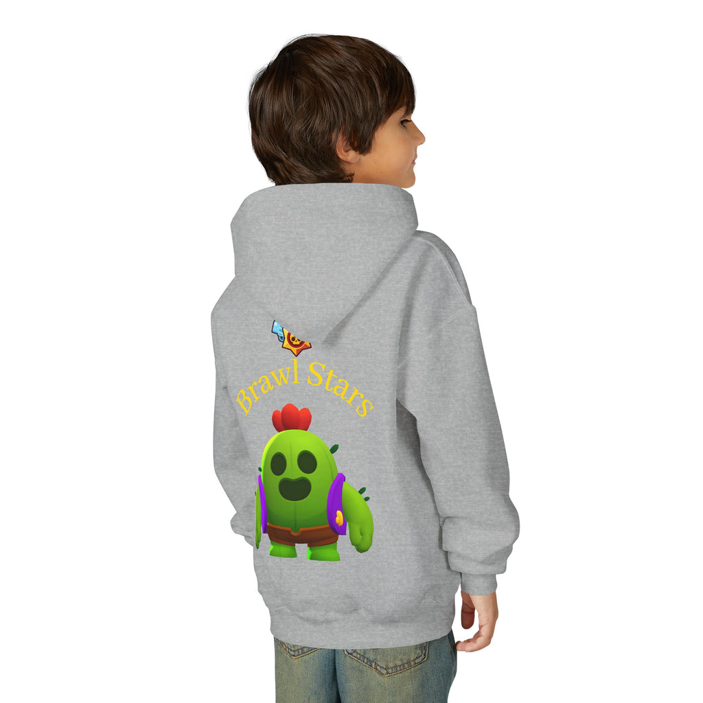 Spike Cactus Character Hoodie | Brawl Stars Chest Emblem Printify