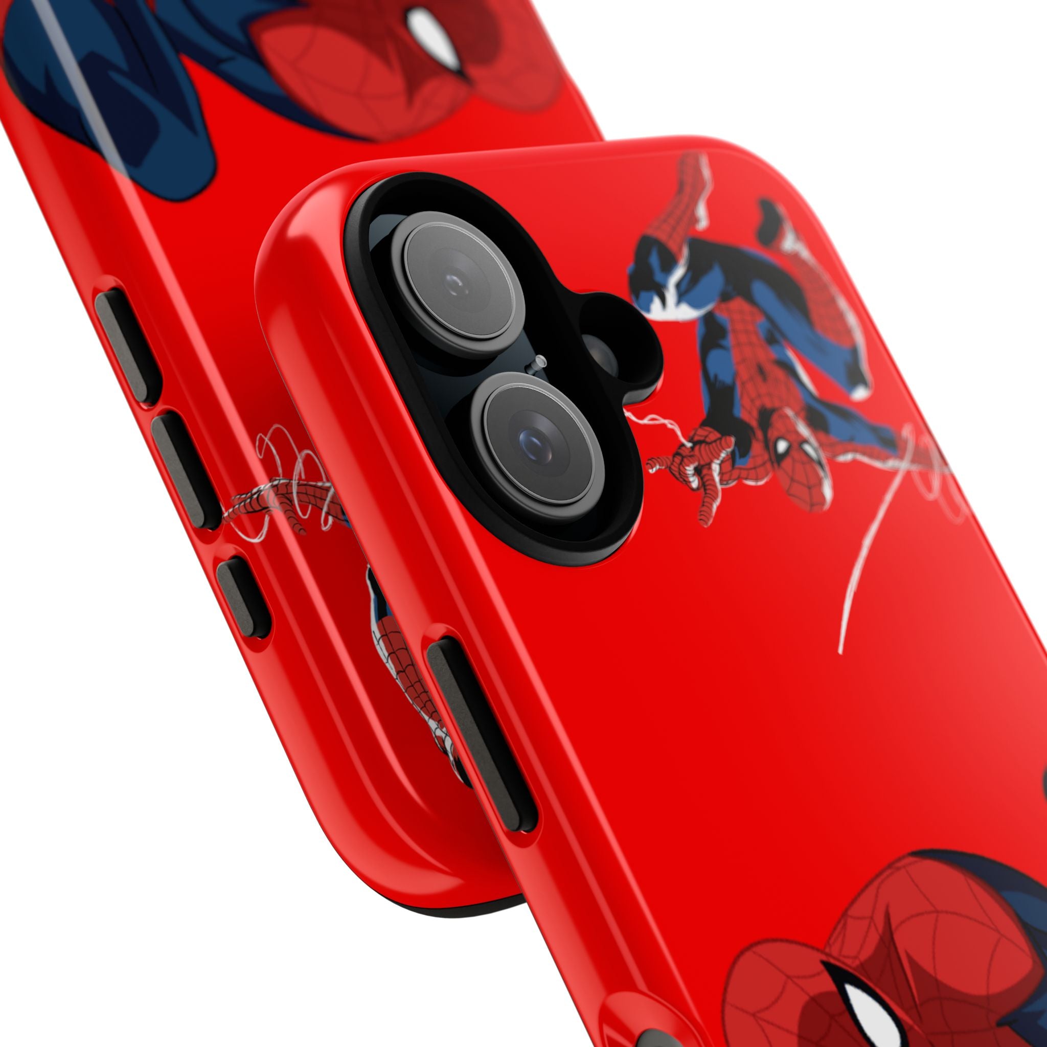Spider Hero Graphic phone case | Red Marvel-inspired web-slinger case Printify