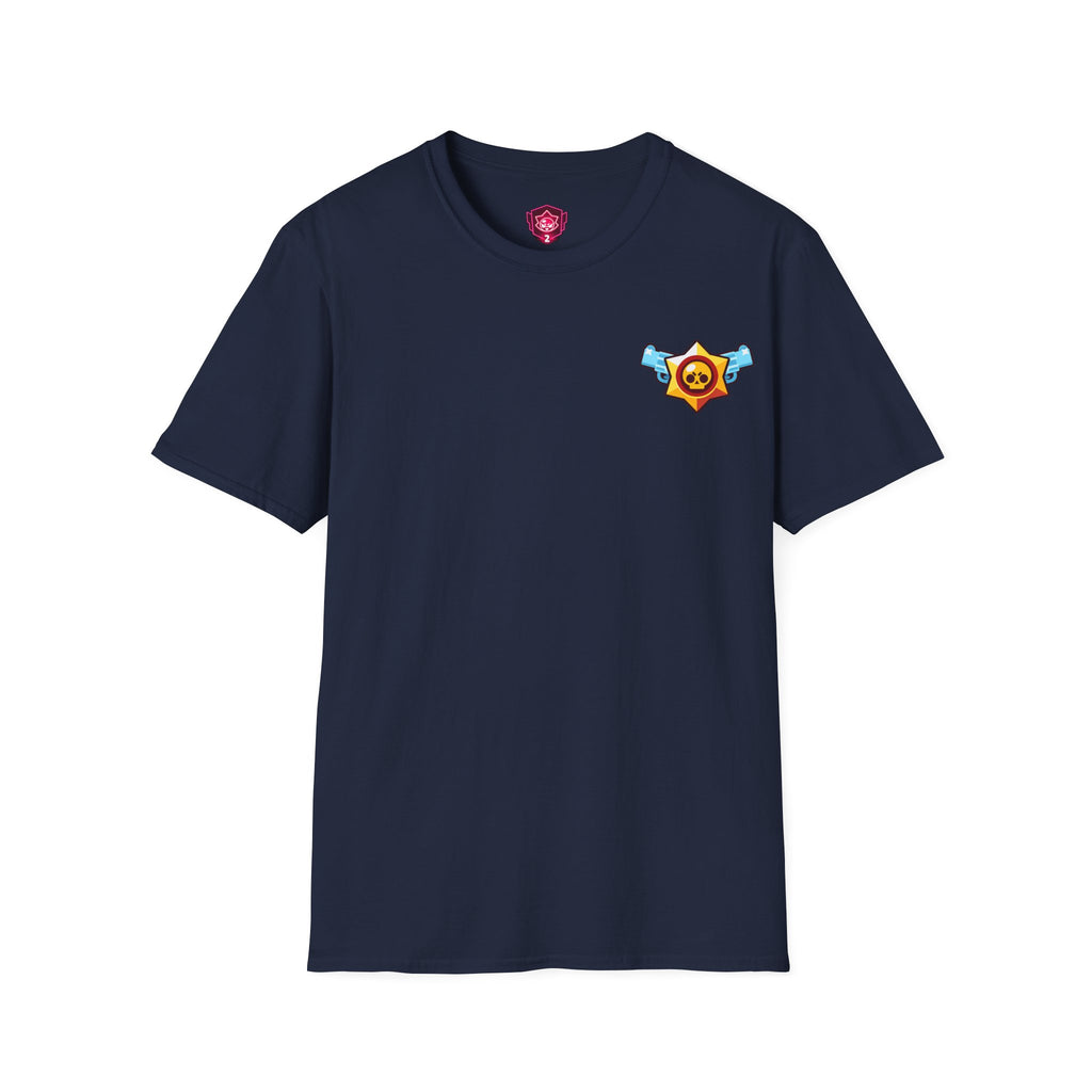 Brawler Badge Chest T-Shirt — Cute Gaming Emblem Tee Printify