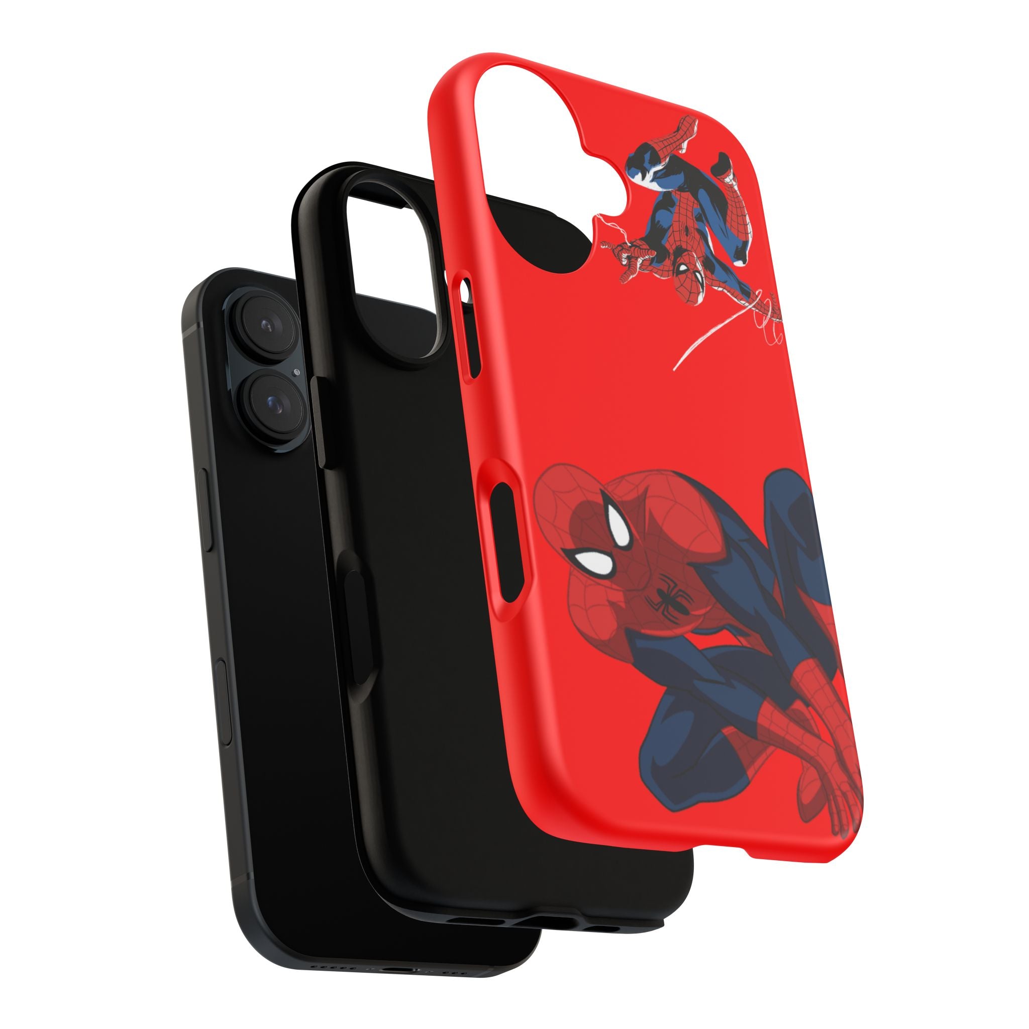 Spider Hero Graphic phone case | Red Marvel-inspired web-slinger case Printify