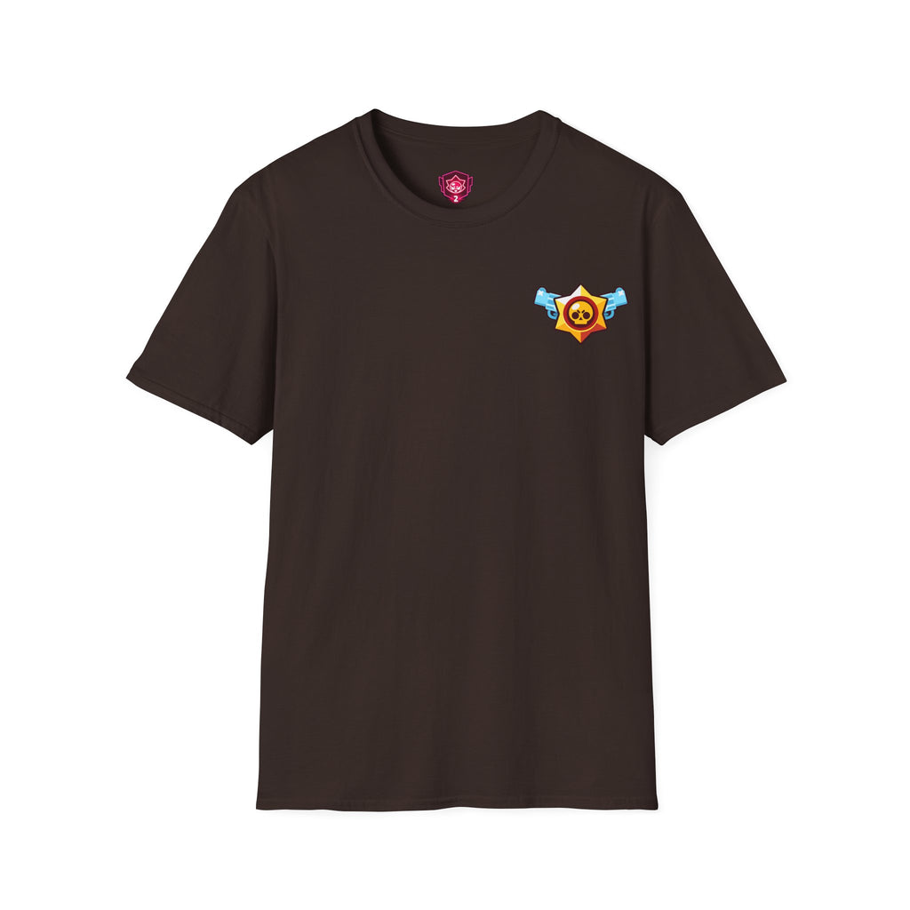 Brawler Badge Chest T-Shirt — Cute Gaming Emblem Tee Printify