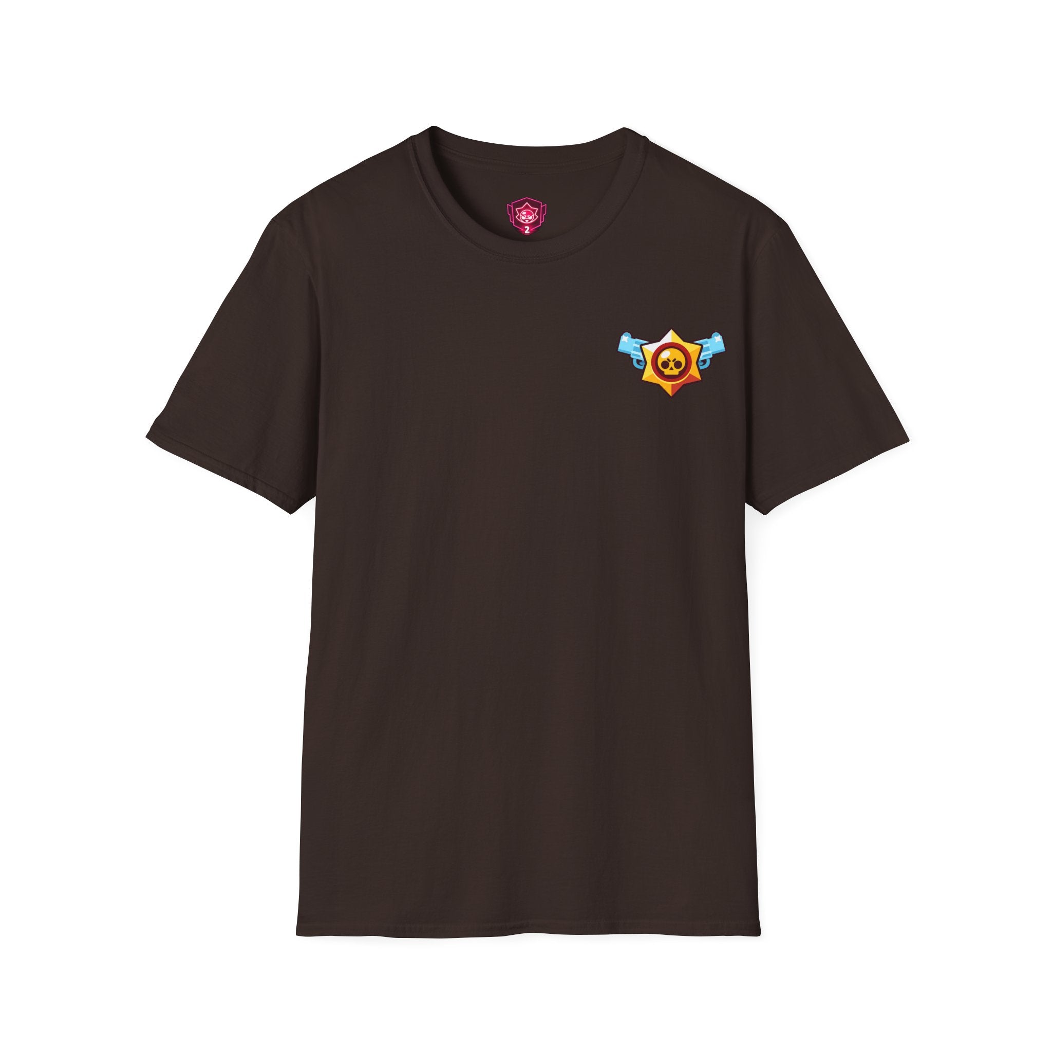 Brawler Badge Chest T-Shirt — Cute Gaming Emblem Tee Printify