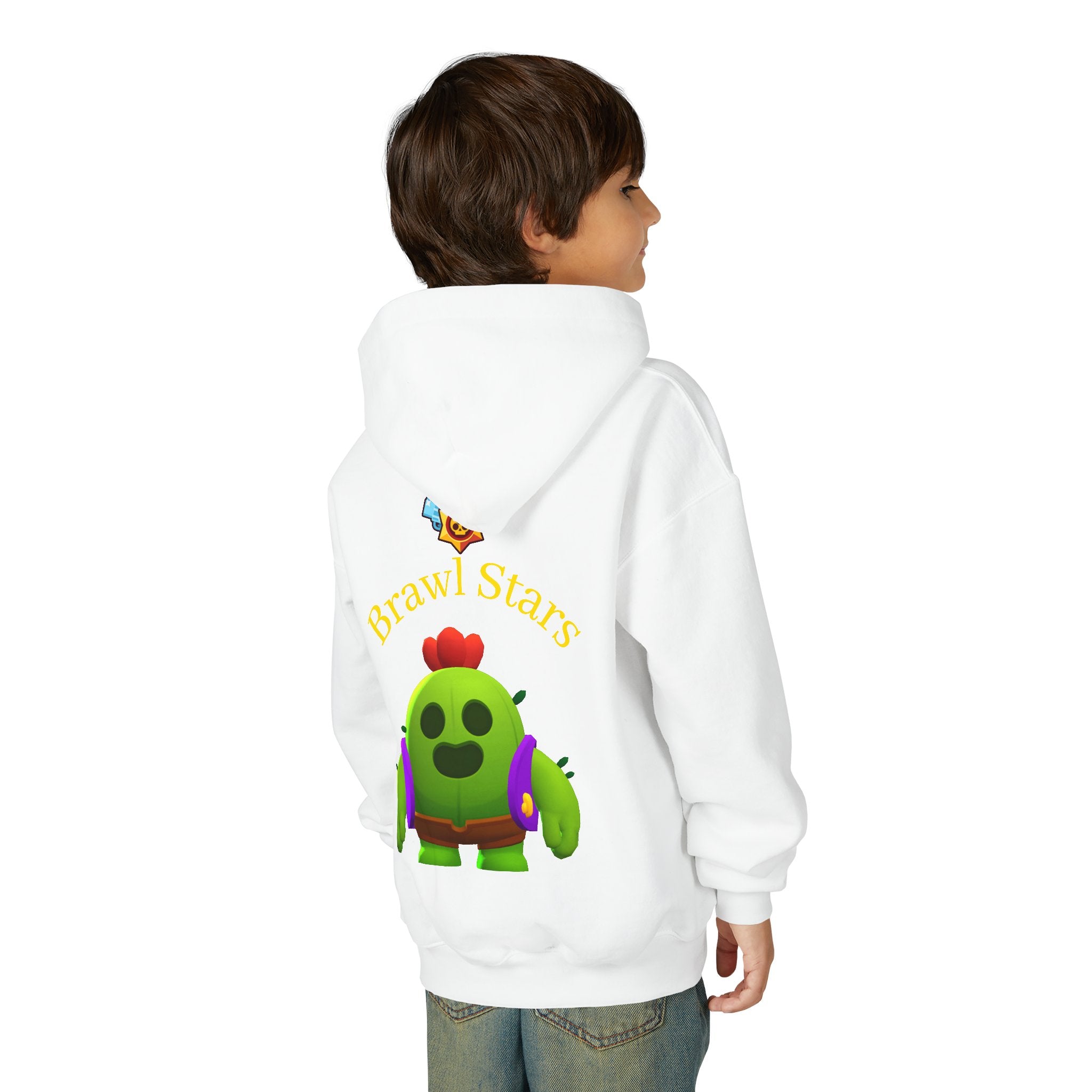 Spike Cactus Character Hoodie | Brawl Stars Chest Emblem Printify