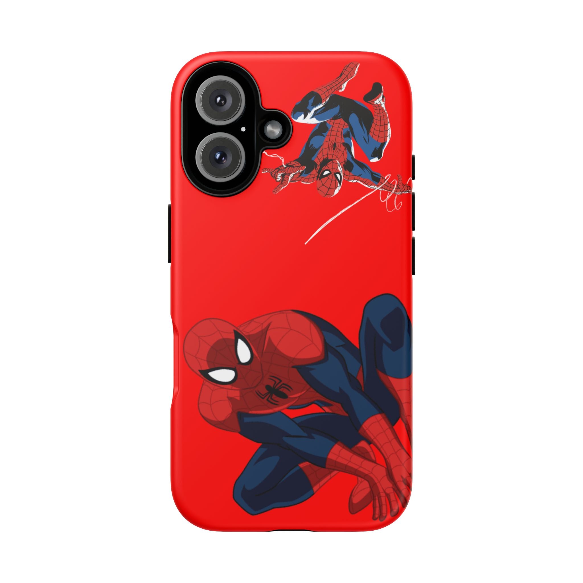 Spider Hero Graphic phone case | Red Marvel-inspired web-slinger case Printify