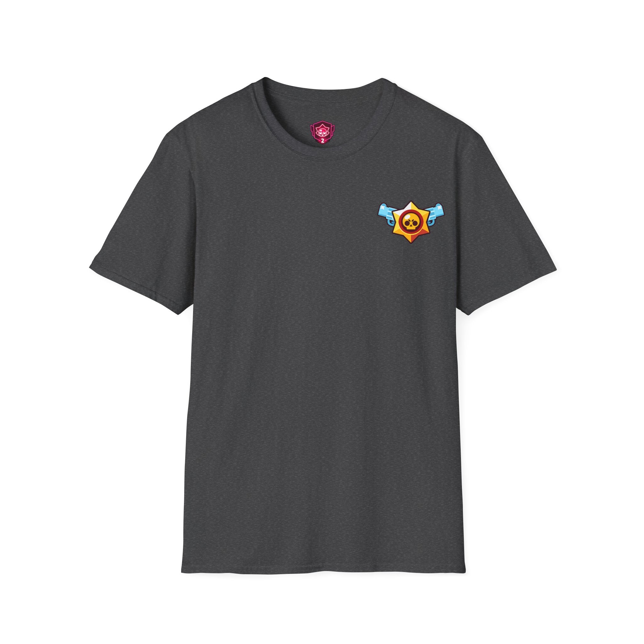 Brawler Badge Chest T-Shirt — Cute Gaming Emblem Tee Printify