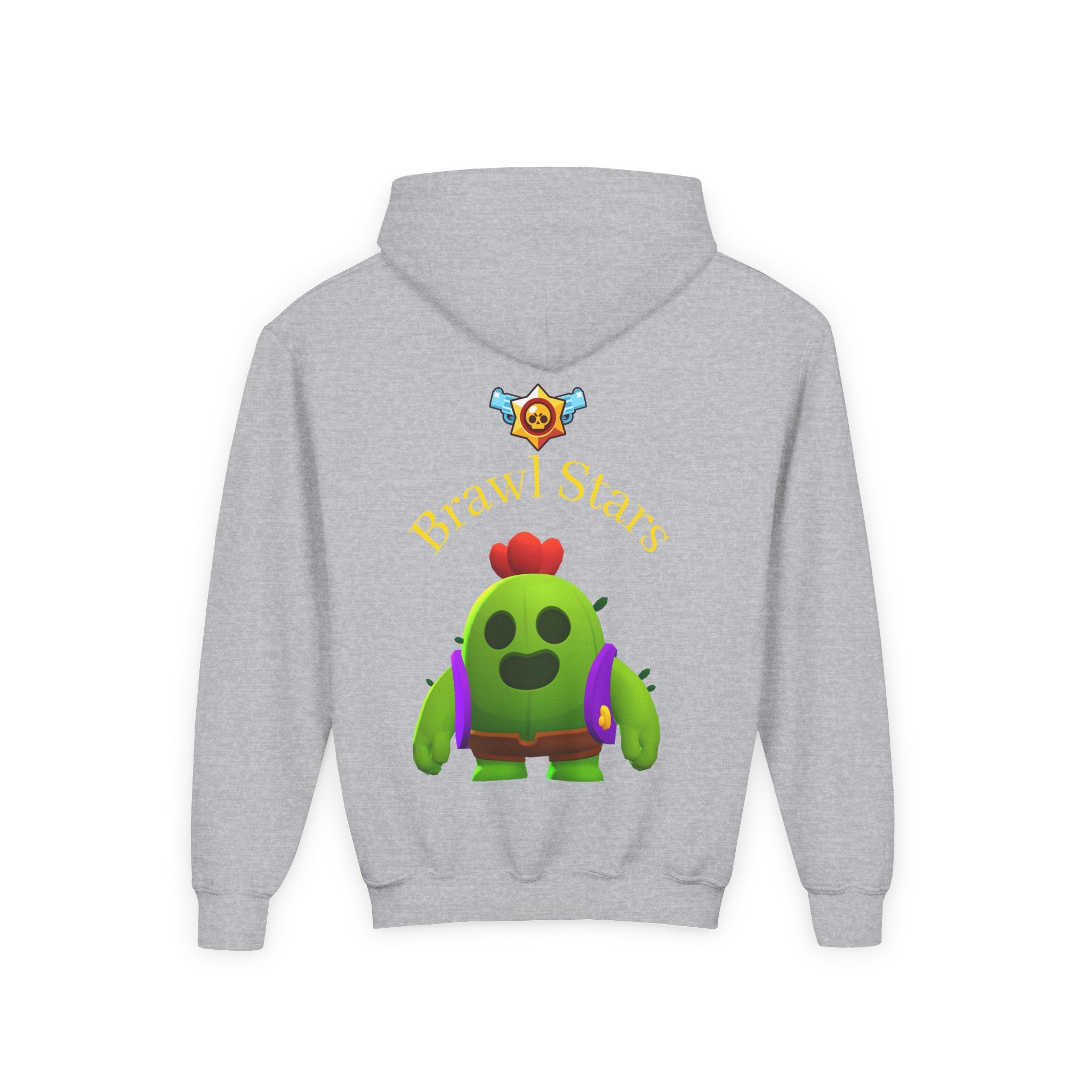 Spike Cactus Character Hoodie | Brawl Stars Chest Emblem Printify