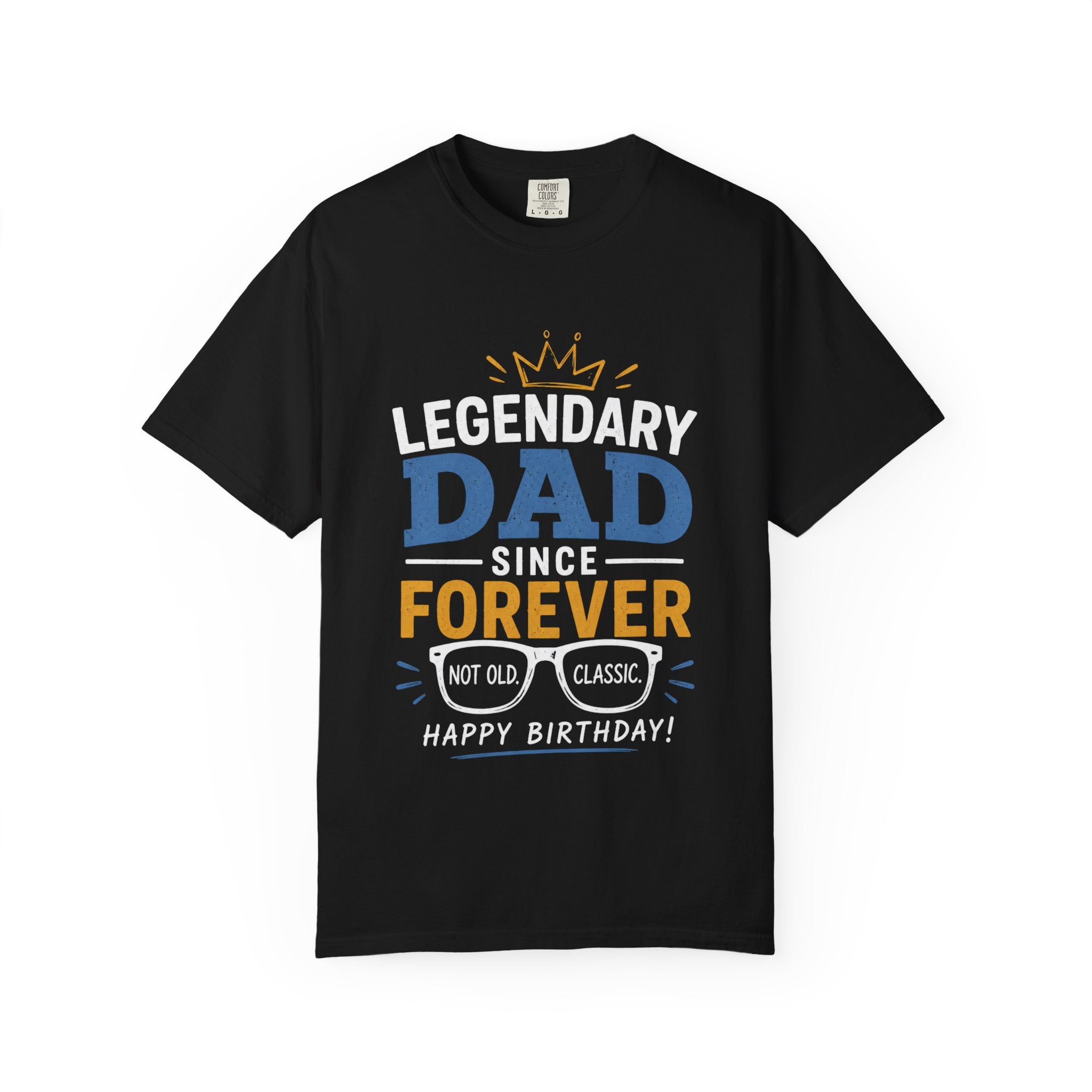 Dad Forever T-Shirt — Father's Day Gift Tee with Crown Graphic Printify