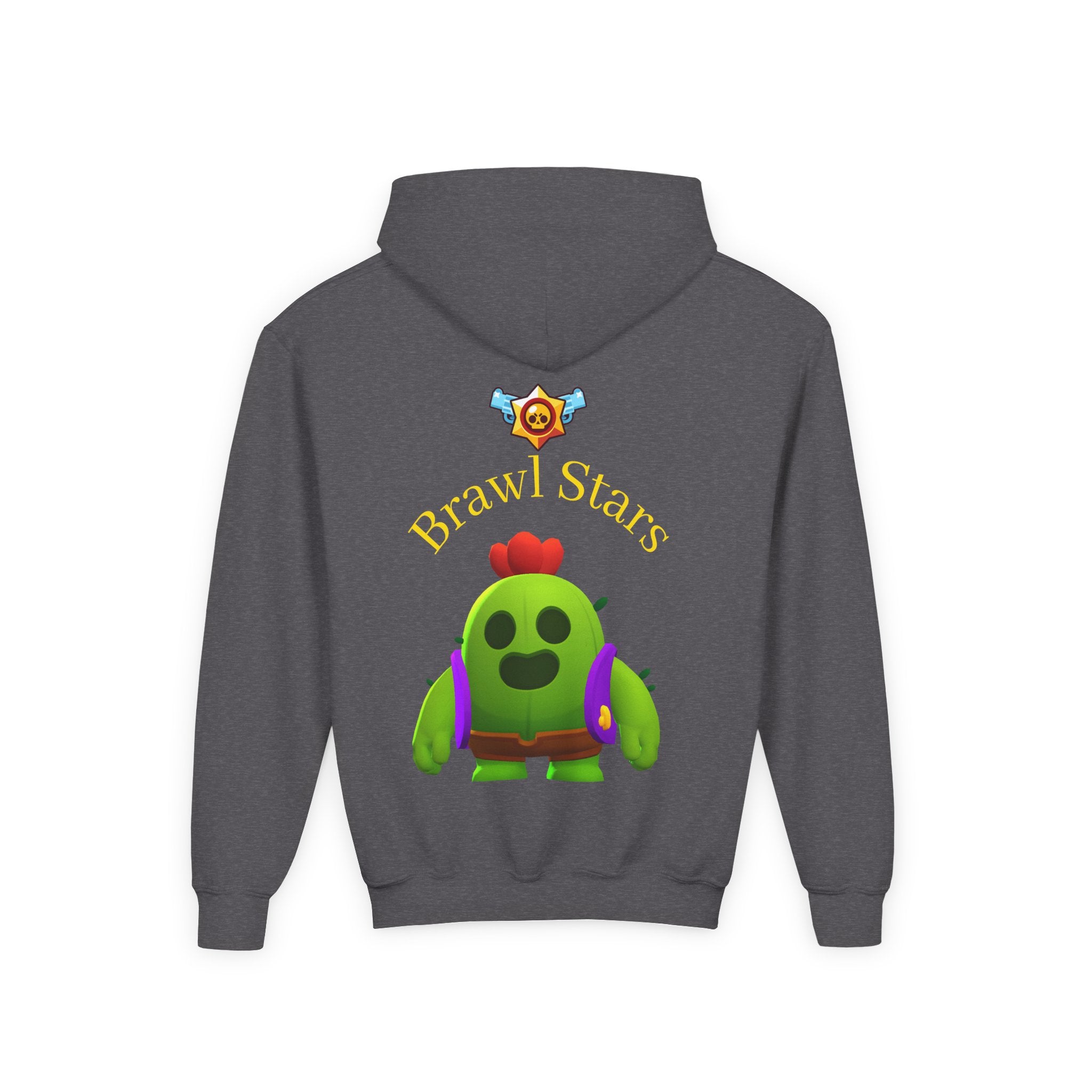 Spike Cactus Character Hoodie | Brawl Stars Chest Emblem Printify