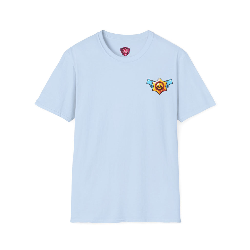 Brawler Badge Chest T-Shirt — Cute Gaming Emblem Tee Printify