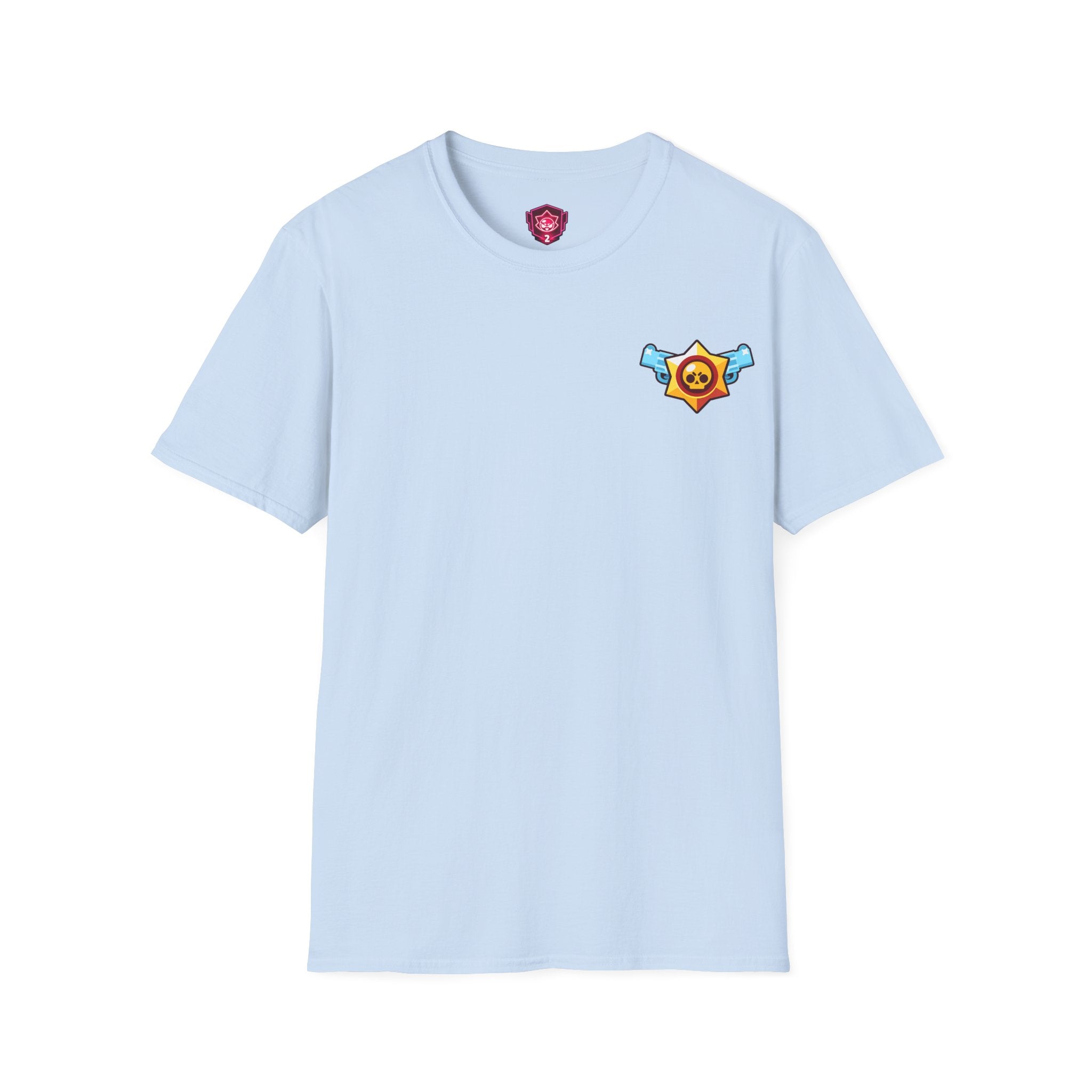 Brawler Badge Chest T-Shirt — Cute Gaming Emblem Tee Printify