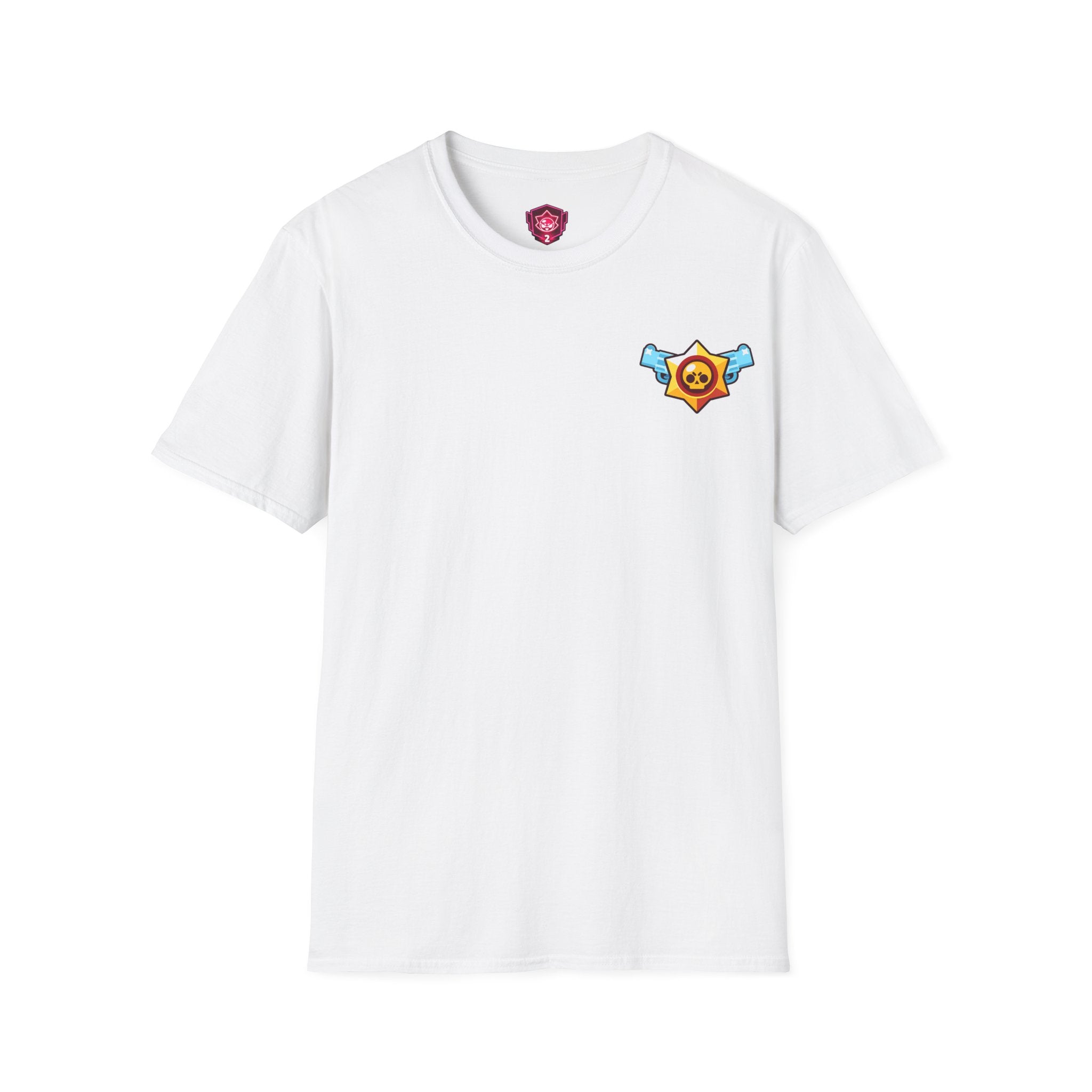 Brawler Badge Chest T-Shirt — Cute Gaming Emblem Tee Printify