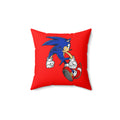 Sonic & Shadow Illustration Pillow | Square Polyester Pillow Printify