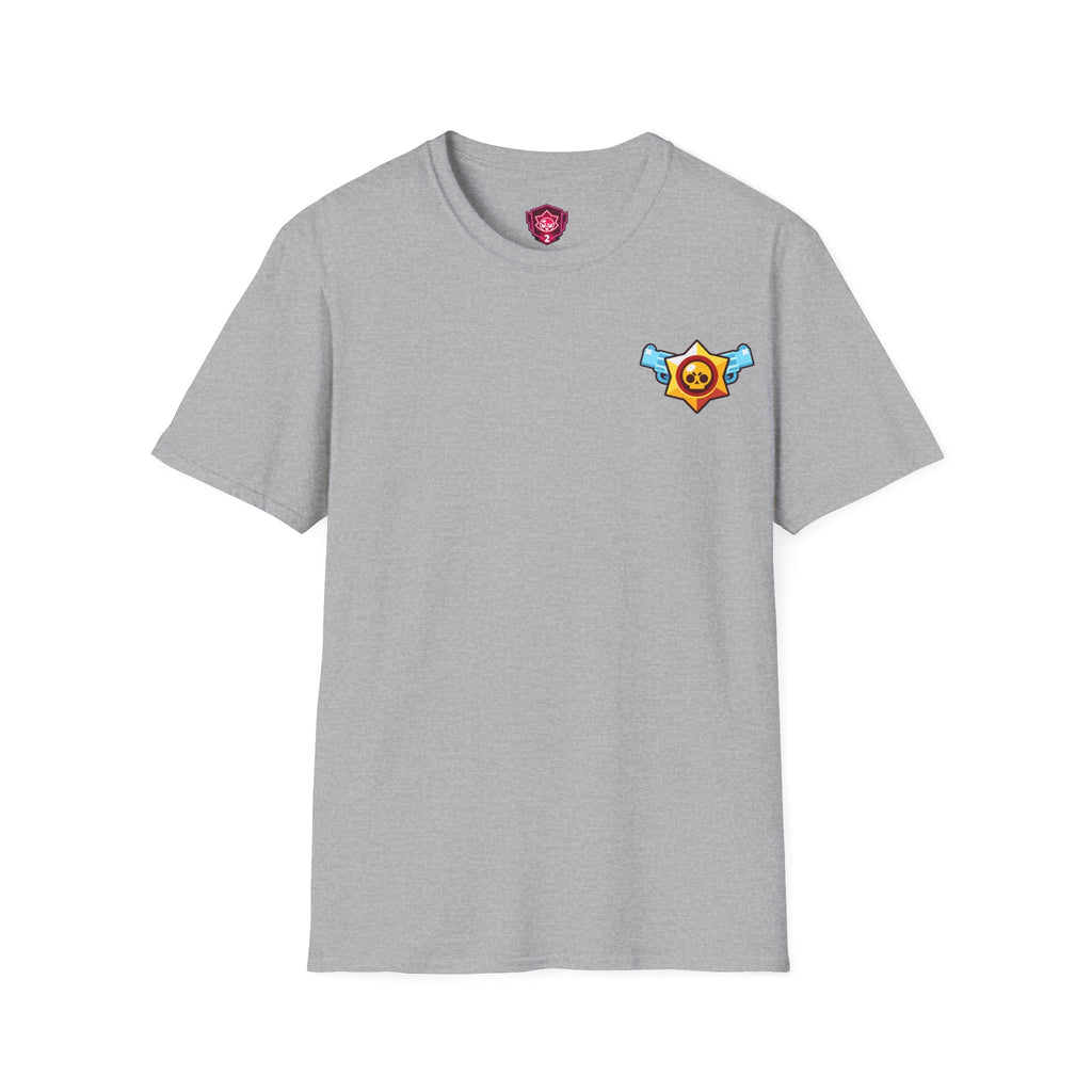 Brawler Badge Chest T-Shirt — Cute Gaming Emblem Tee Printify