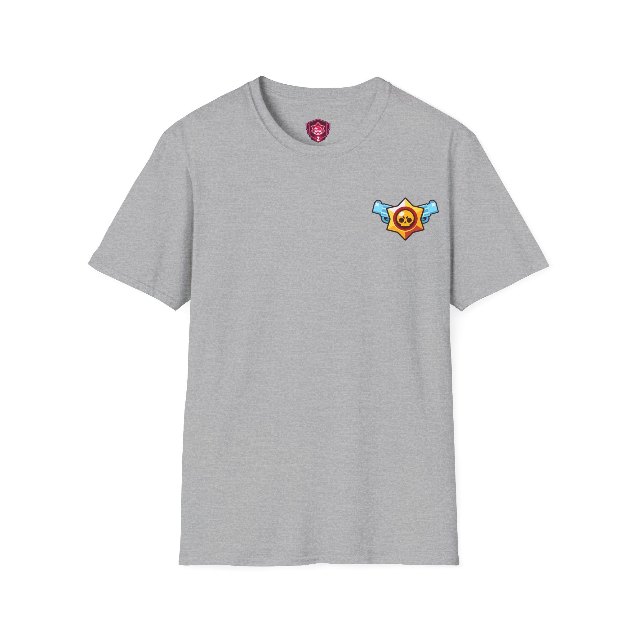 Brawler Badge Chest T-Shirt — Cute Gaming Emblem Tee Printify
