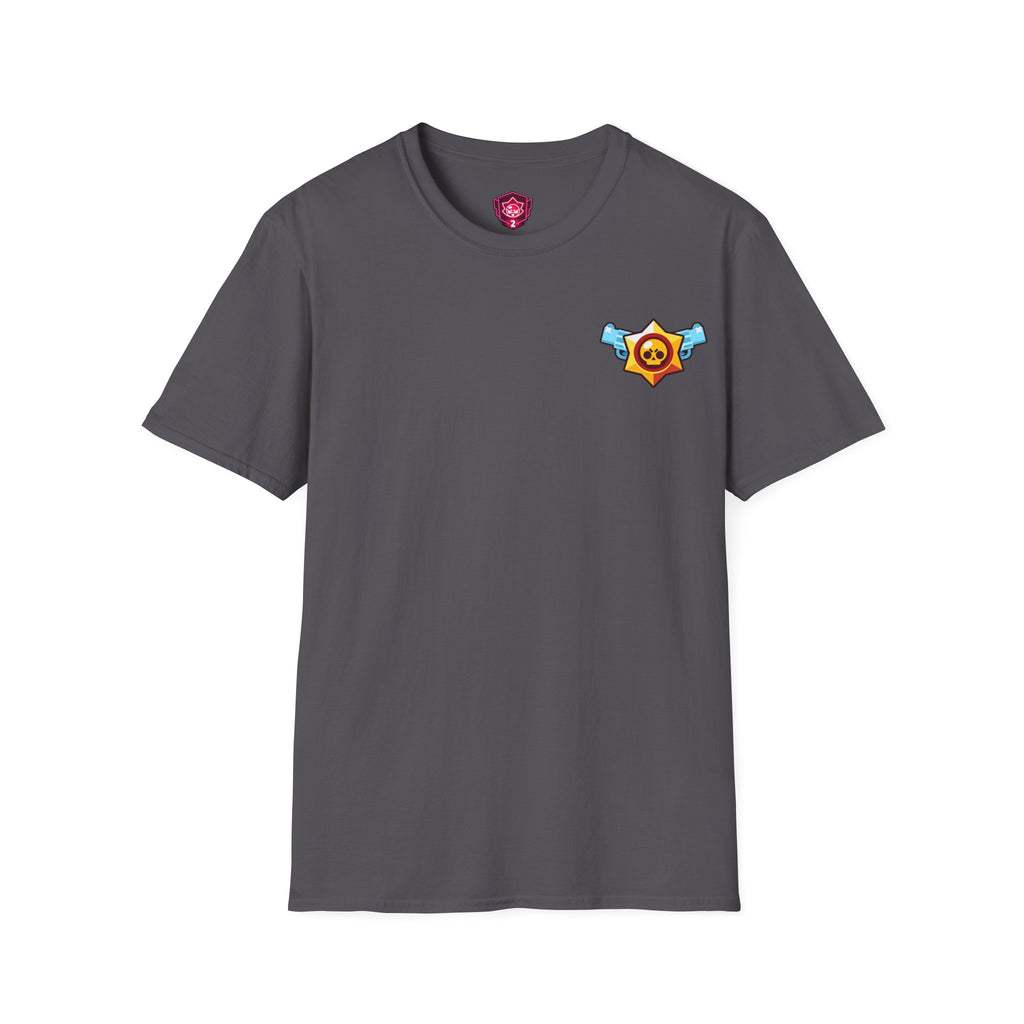 Brawler Badge Chest T-Shirt — Cute Gaming Emblem Tee Printify