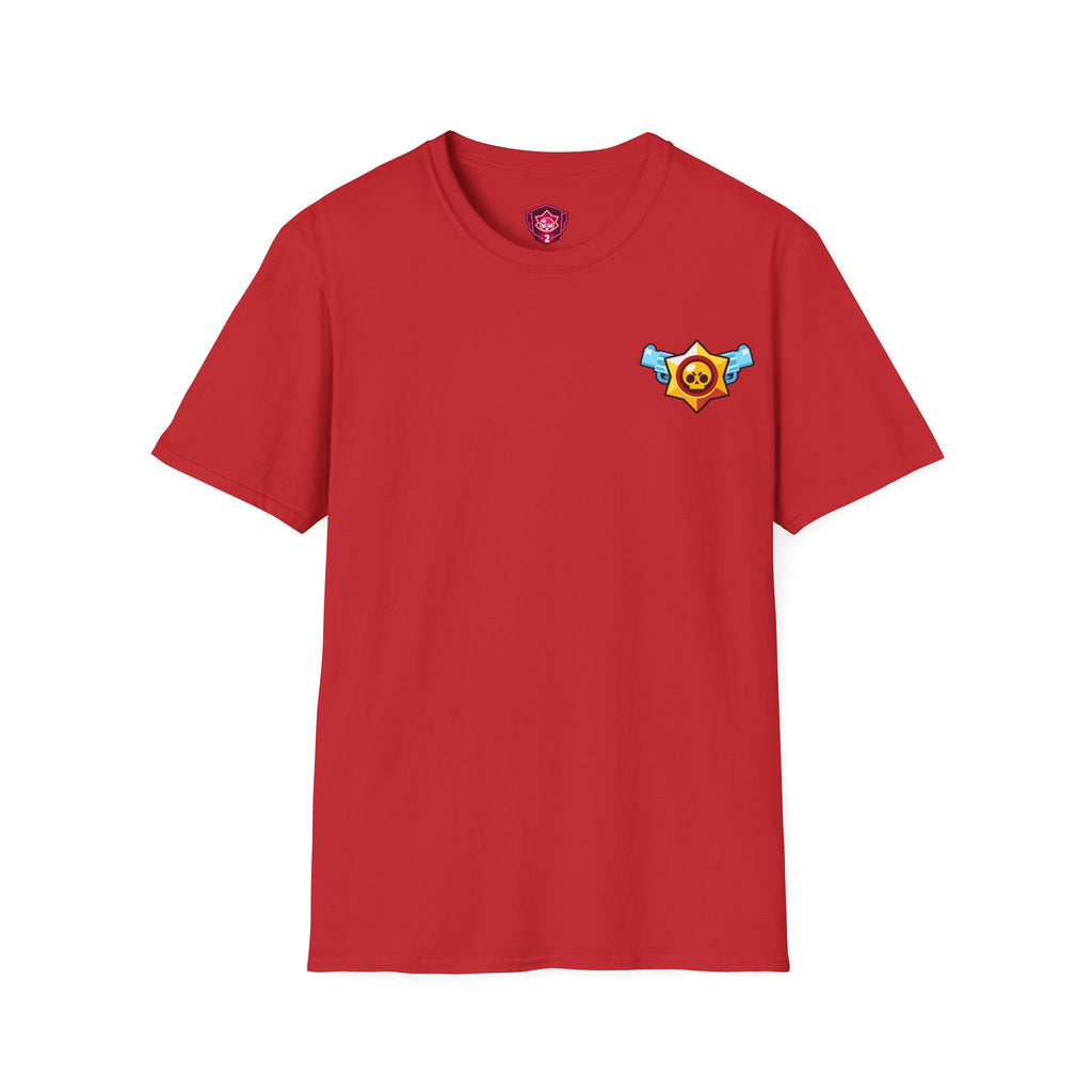 Brawler Badge Chest T-Shirt — Cute Gaming Emblem Tee Printify