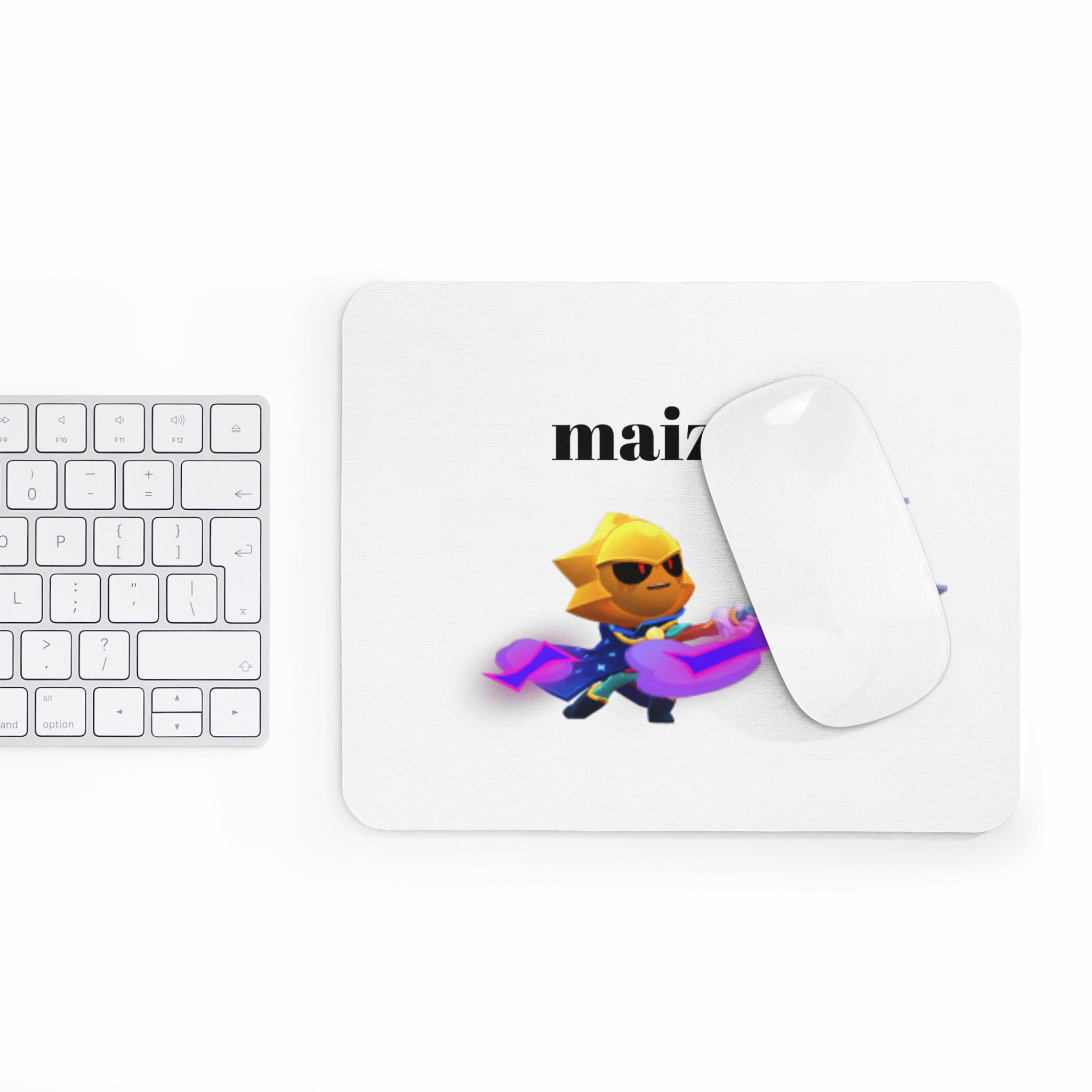 Maizen Gamer Mouse Pad — Cute Sun Character Gaming Desk Mat Printify