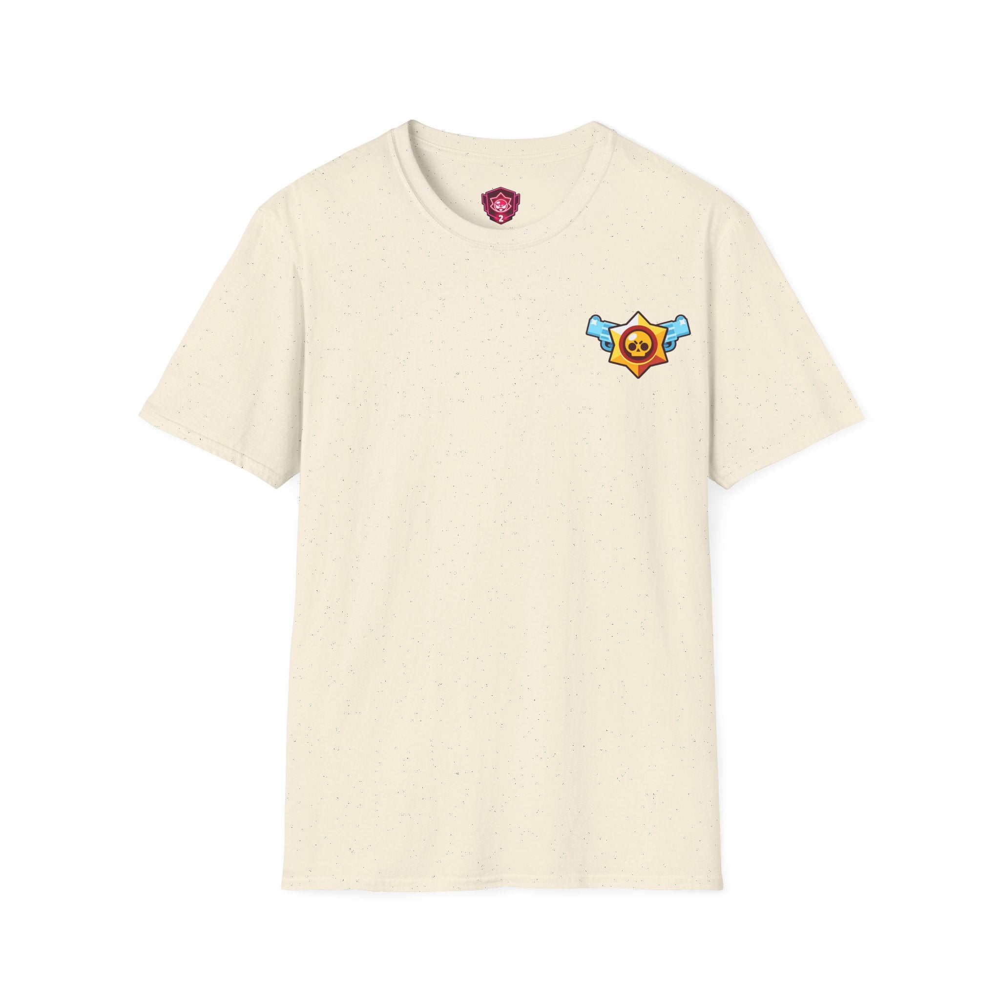 Brawler Badge Chest T-Shirt — Cute Gaming Emblem Tee Printify