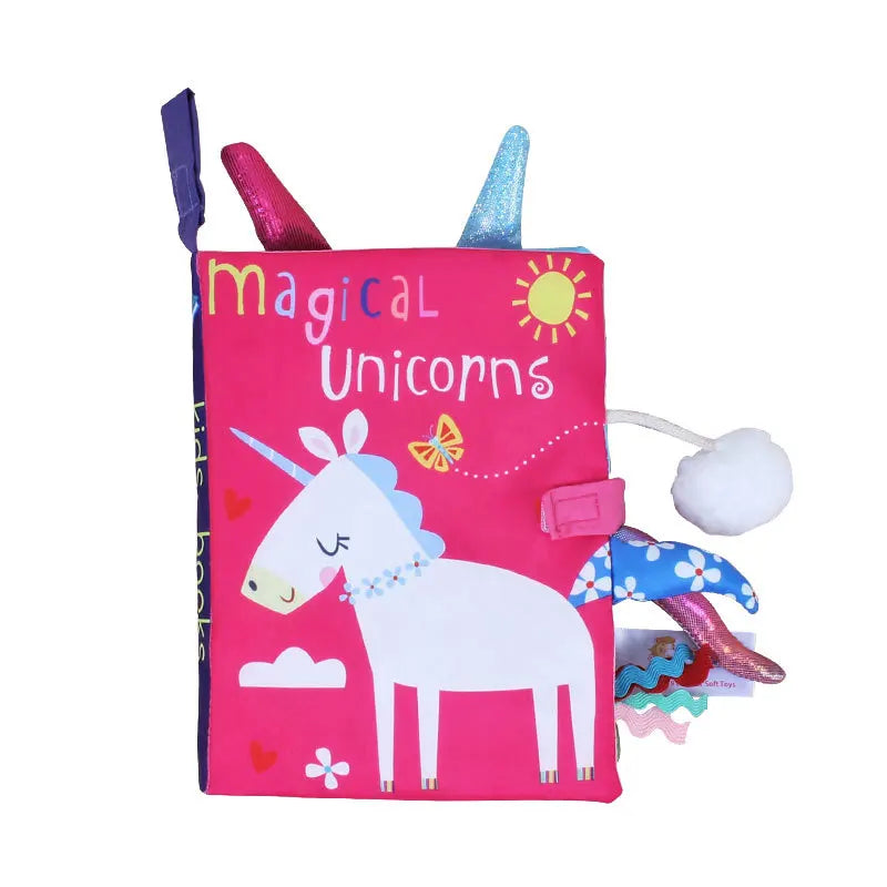Baby Stoffbuch mit Knisterpapier – Lern- & Entdeckungsbuch 0–3 Jahre Spieldorf