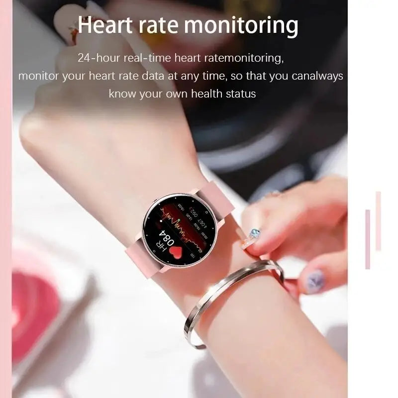 Smartwatch Damen mit Bluetooth-Telefonie, Herzfrequenz & IP67 – 1,28 Zoll HD – Android & iOS Shoppingdorf