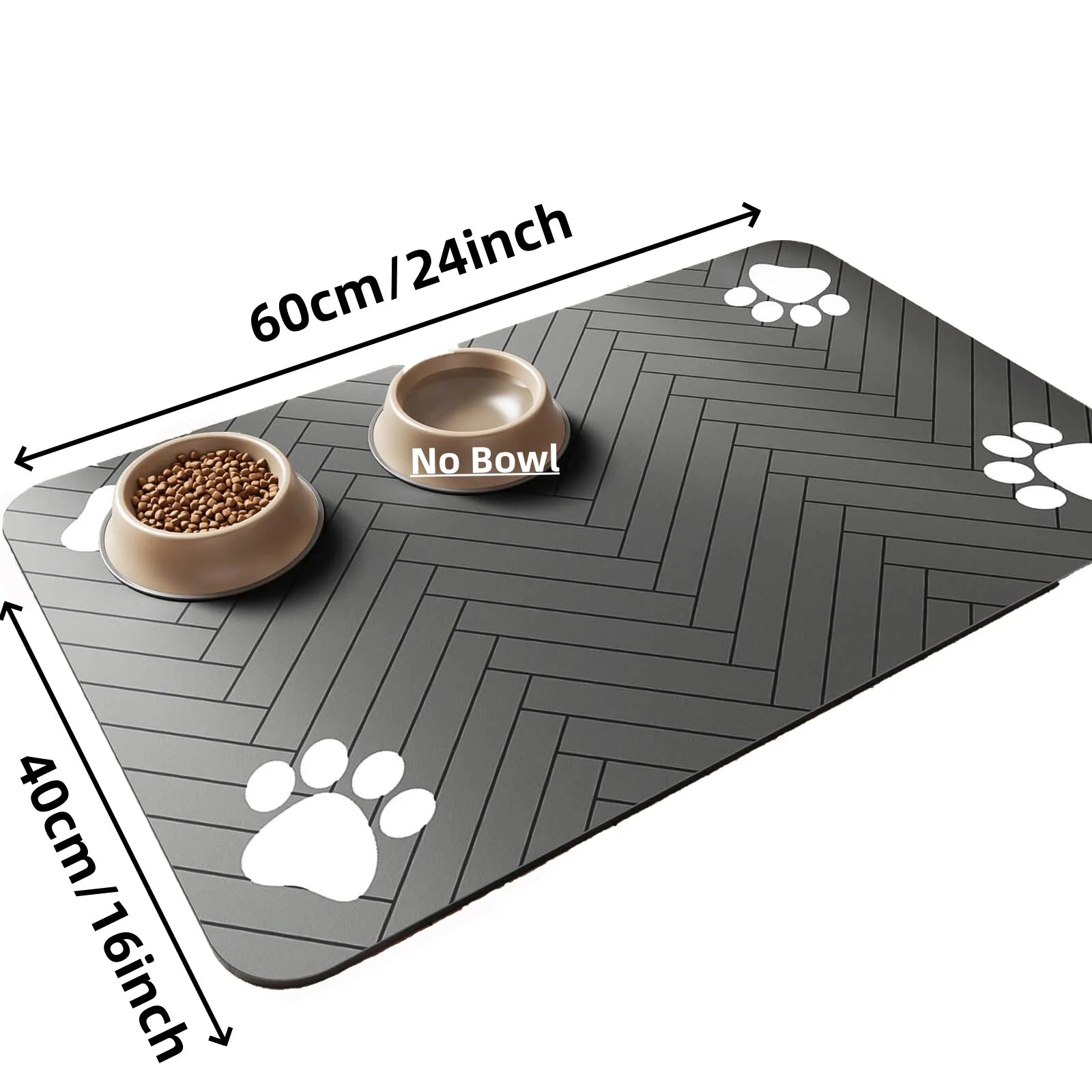 Pet Feeding Mat-Absorbent Pet Placemat for Food and Water Bowl, with Waterproof Rubber Backing, Quick Dry Water Mat for Dog Cat Shoppingdorf