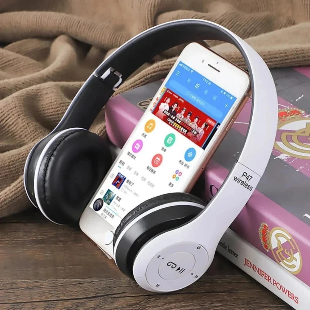 P47 Kabellose Bluetooth 5.0 Kopfhörer – Faltbar, HIFI Stereo Bass für Musik, Gaming & Kinder Shoppingdorf