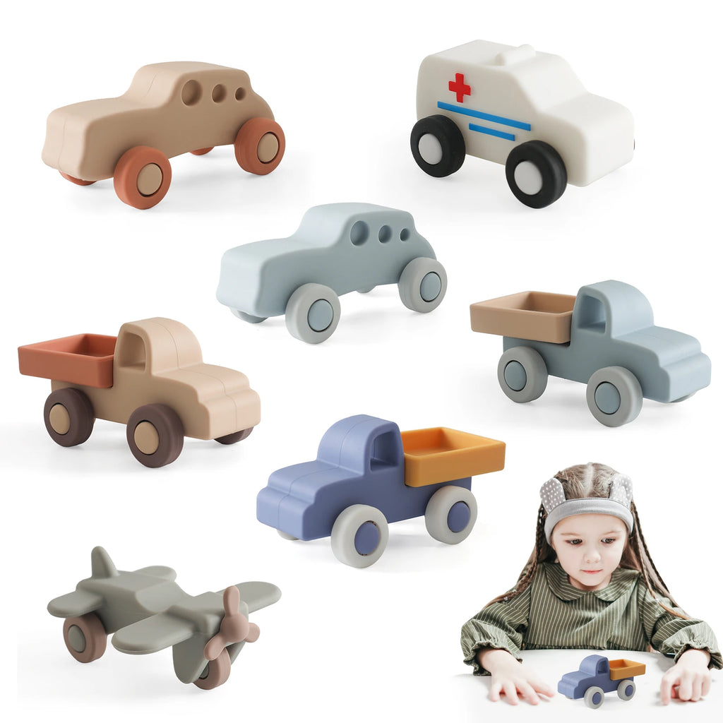 Montessori Silikon-Auto Beißring – Lernspielzeug für Babys 0–12 Monate Spieldorf