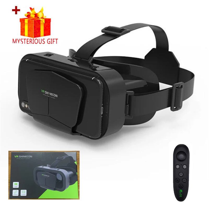 3D VR-Brille für Smartphones – Virtual-Reality-Headset mit optionalem Controller Shoppingdorf