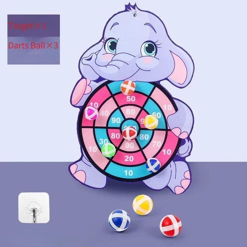 Klett-Dartscheibe Elefant | Sicheres Kinderspielzeug | Lernspiel für 3–12 Jahre Spieldorf