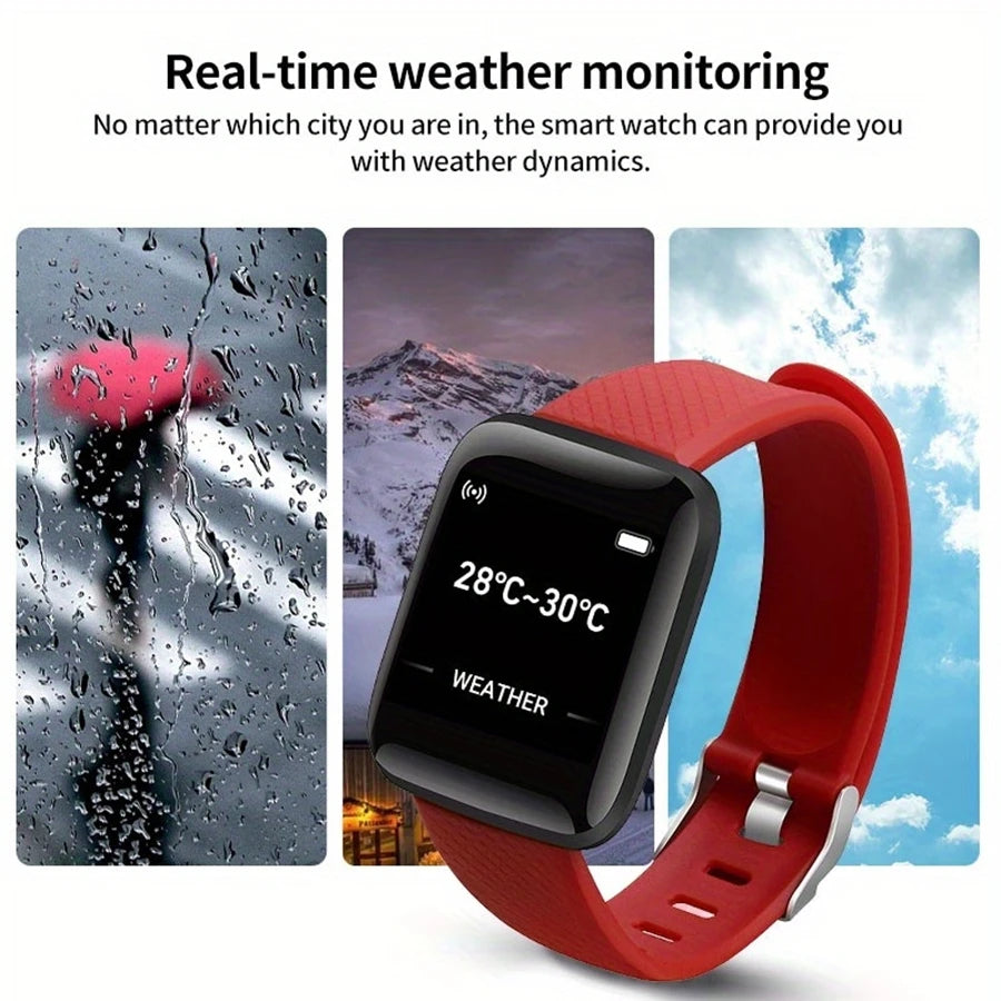 Smartwatch mit Herzfrequenz, Schlaftracking & Fitness-Tracker – 1,44 Zoll – Android Shoppingdorf