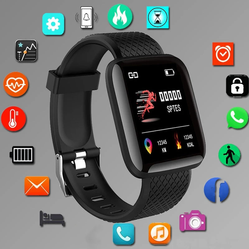 Smartwatch mit Herzfrequenz, Schlaftracking & Fitness-Tracker – 1,44 Zoll – Android Shoppingdorf
