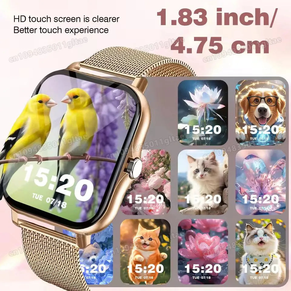 Smartwatch 2026 mit Bluetooth-Telefonie, Fitness-Tracker & Herzfrequenz – IP67 – Für Android & iOS Shoppingdorf