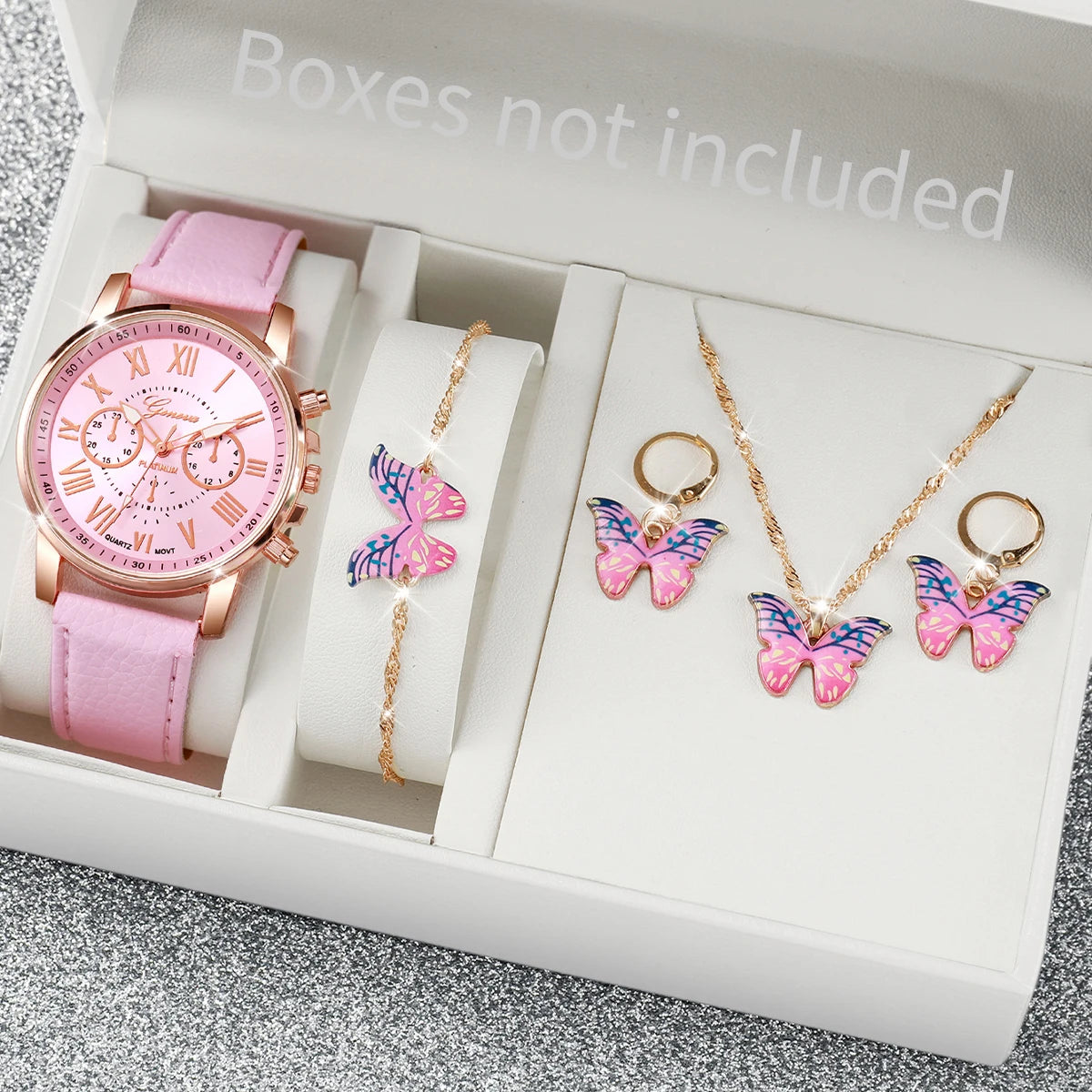 Elegante Damen-Quarzuhr mit Lederarmband & römischen Ziffern – 42 mm Edelstahlgehäuse Shoppingdorf