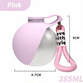 285ML Portable Leak Proof Pet Drinking Pot Outdoor Water Feeding Tool for Walking Pet 304 Stainless Steel Foldable Silicone Sink Shoppingdorf
