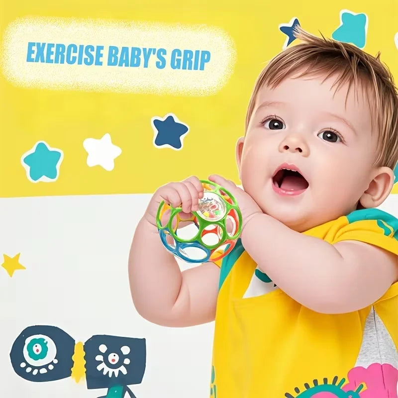 6-in-1 Baby Sensorikball aus Silikon – BPA-frei, weich & lehrreich Spieldorf