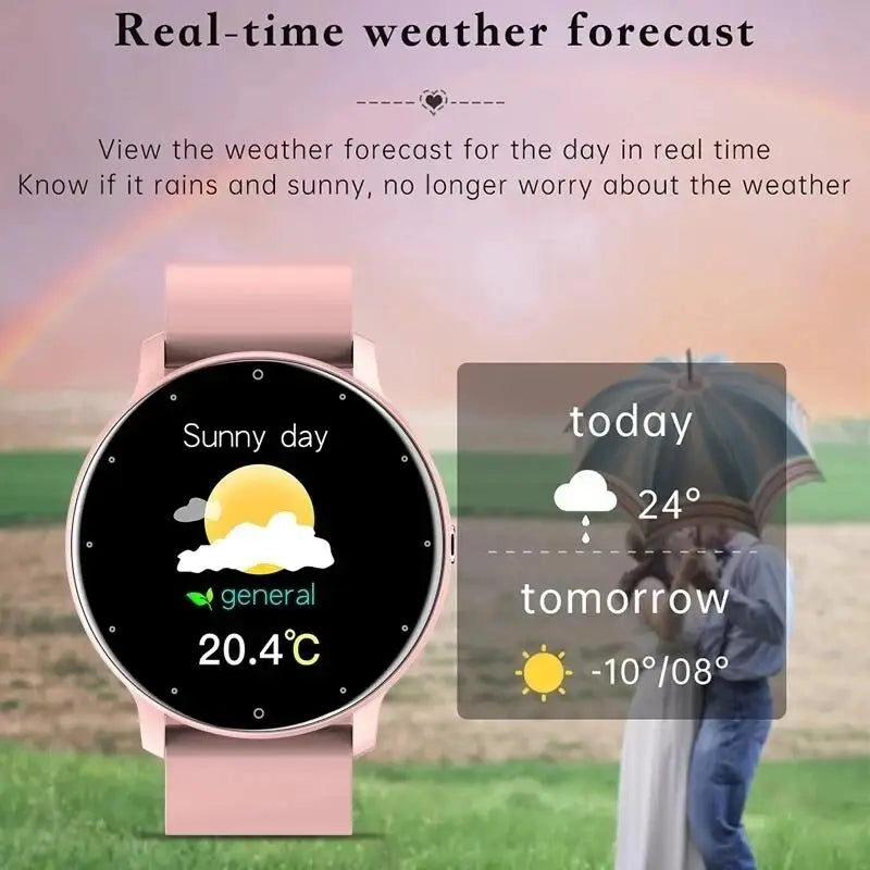Smartwatch Damen mit Bluetooth-Telefonie, Herzfrequenz & IP67 – 1,28 Zoll HD – Android & iOS Shoppingdorf