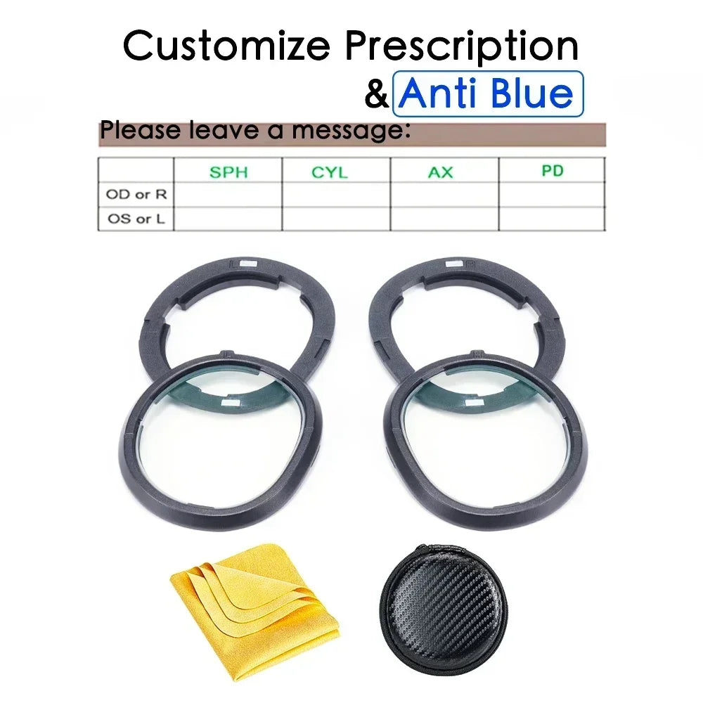 Magnetische Kurzsichtigkeits-Linsen für Meta Quest 3 – Blaulichtfilter & Anti-Reflex, auf Rezept Shoppingdorf