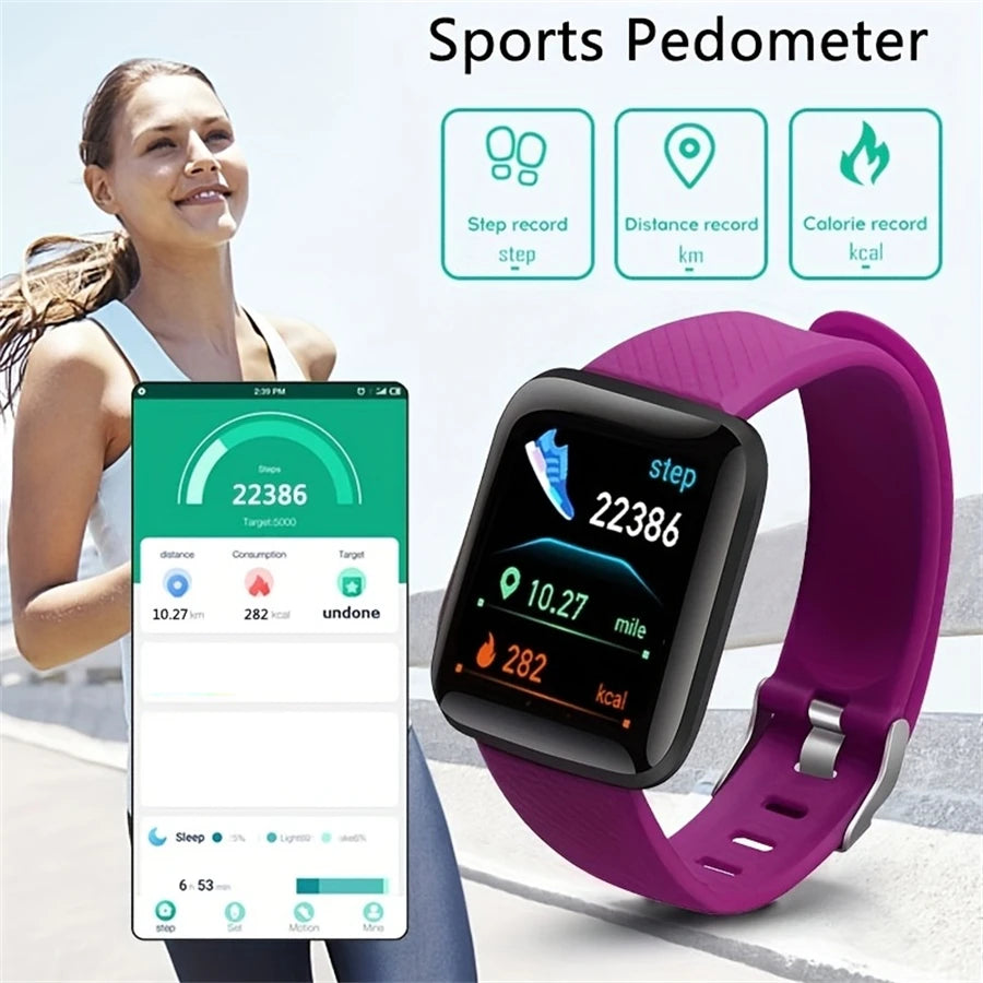 Smartwatch mit Herzfrequenz, Schlaftracking & Fitness-Tracker – 1,44 Zoll – Android Shoppingdorf