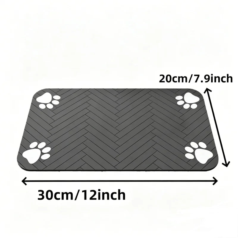 Pet Feeding Mat-Absorbent Pet Placemat for Food and Water Bowl, with Waterproof Rubber Backing, Quick Dry Water Mat for Dog Cat Shoppingdorf