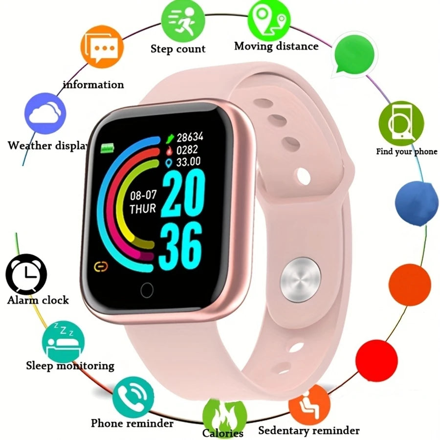 Smartwatch mit Herzfrequenz, Schlaftracking & Fitness-Tracker – 1,44 Zoll – Android Shoppingdorf