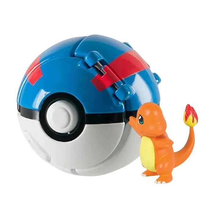 Pokéball mit Pokémon-Figur – Sammel-Set Pikachu, Gengar, Glumanda & mehr Spieldorf