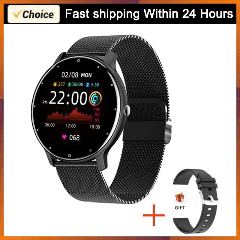 Smartwatch Damen mit Bluetooth-Telefonie, Herzfrequenz & IP67 – 1,28 Zoll HD – Android & iOS Shoppingdorf