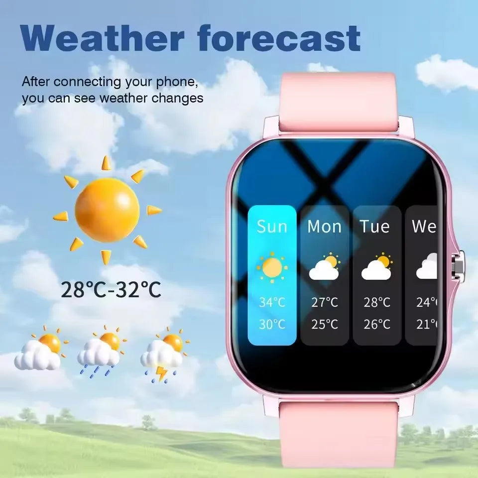 Smartwatch 2026 mit Bluetooth-Telefonie, Fitness-Tracker & Herzfrequenz – IP67 – Für Android & iOS Shoppingdorf