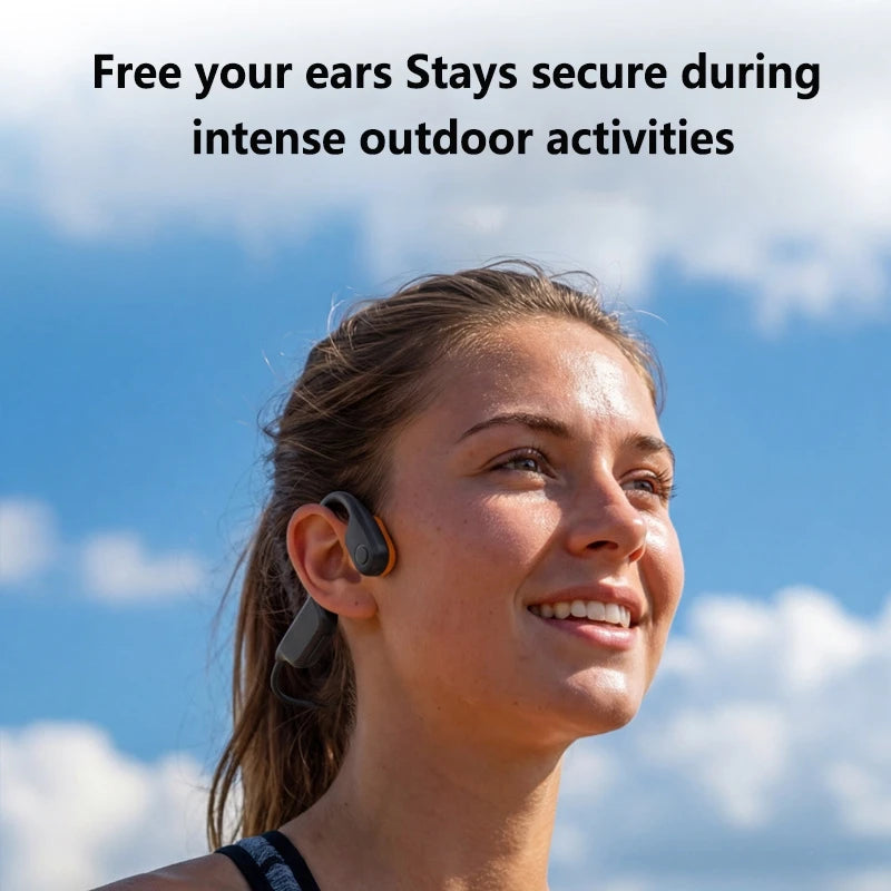 Open-Ear Bone Conduction Bluetooth Headphones with Extra-Long Battery Life Perfect for Running, Cycling Swimming  Sports Shoppingdorf